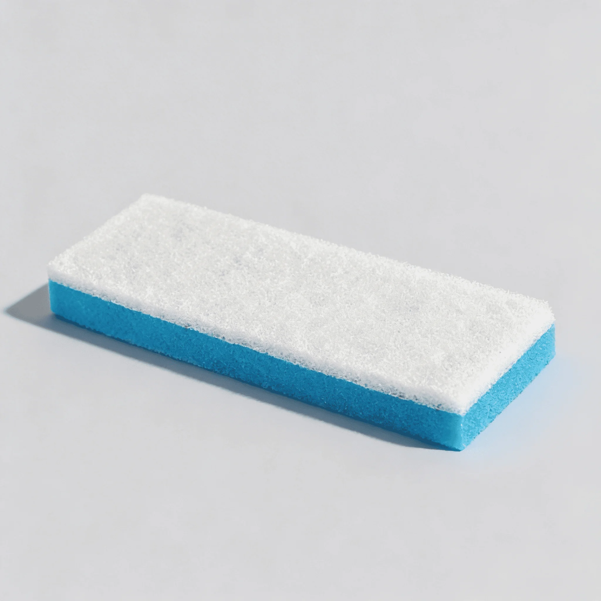 Esponja Dupla Face Limpa Vidro Super Branca/Azul Britis